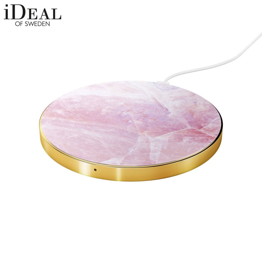 Qi Induktionsladegerät Wireless Ladestation 10W (IDFQI-52) - Pilion Pink Marble