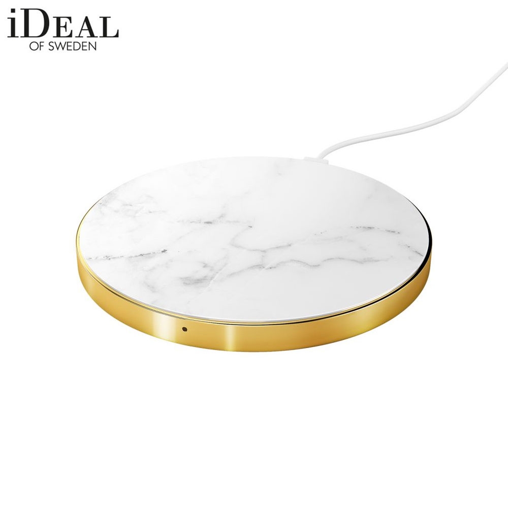 Qi Induktionsladegerät Wireless Ladestation 10W (IDFQI-22) - White Marble