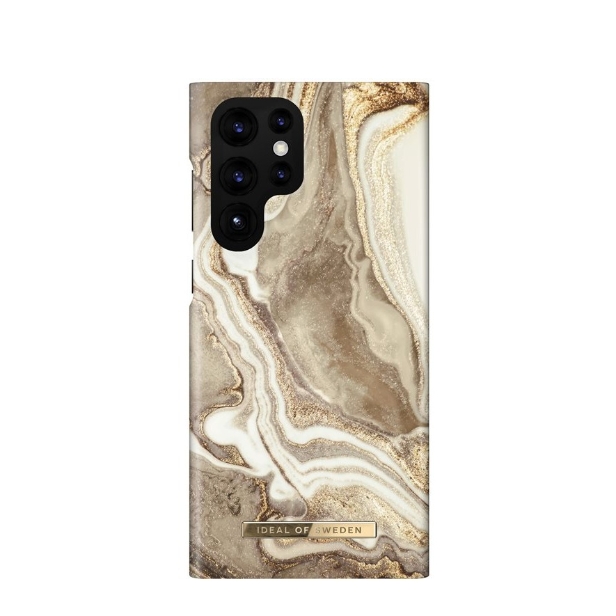 Image of iDeal of Sweden - Samsung Galaxy S22 Ultra 5G Hardcase Hülle (IDFCGM19-S22U-164) - Golden Sand Marble bei Apfelkiste.ch