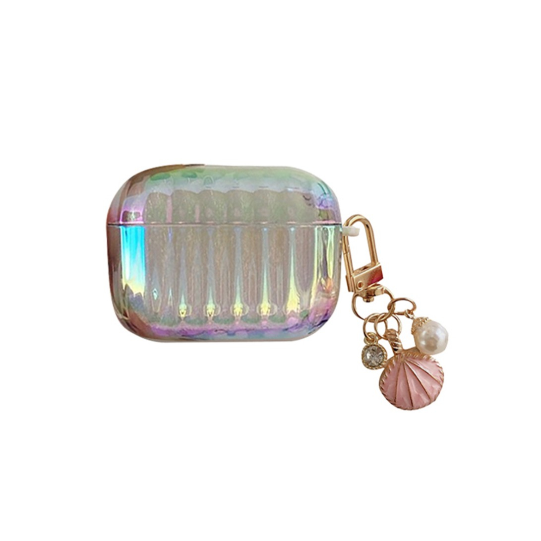 Image of AirPods Pro Hardcase Schutzhülle Abdeckung Perlmutt - Silber bei Apfelkiste.ch