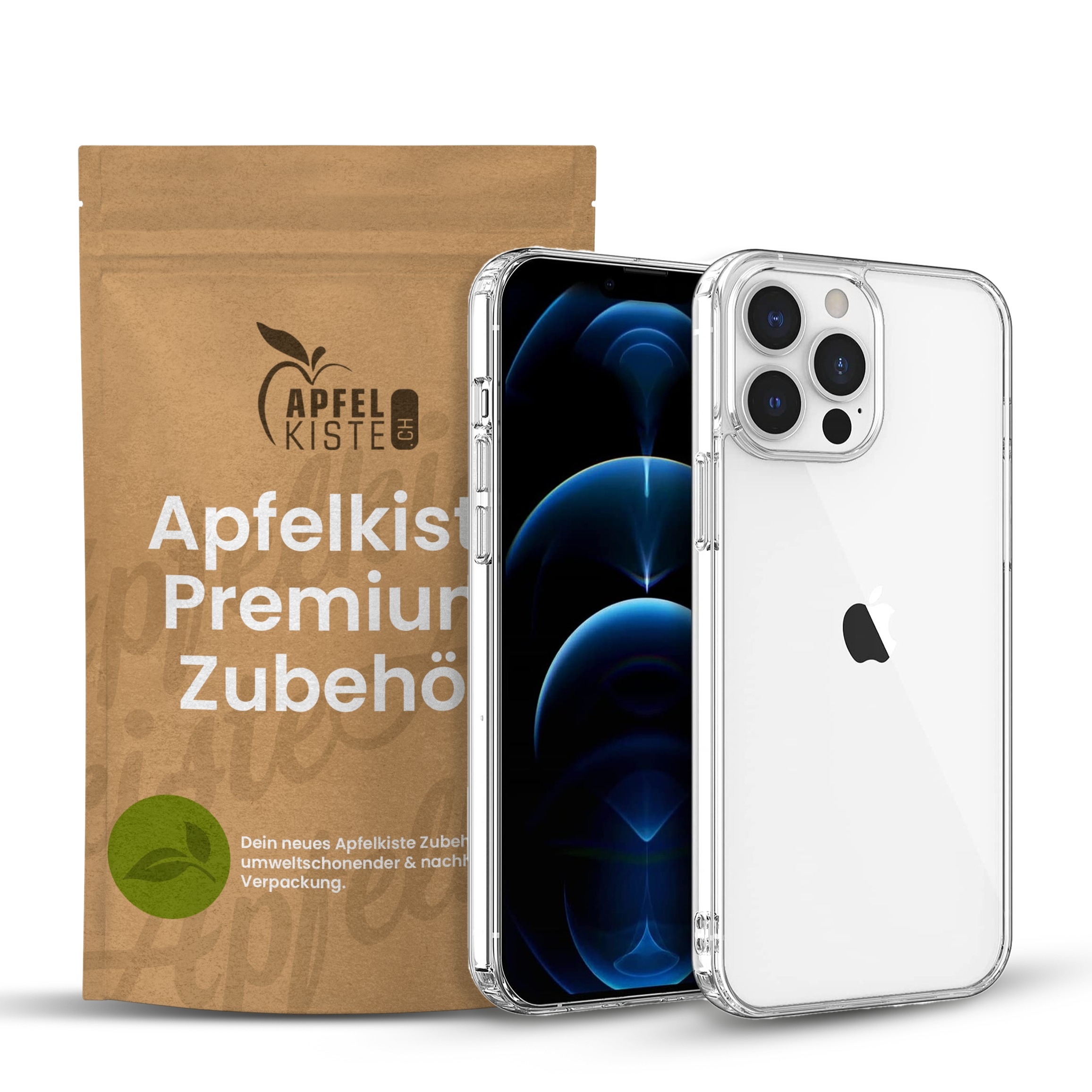 Image of Apfelkiste © - iPhone 13 Pro Max Gummi Case Hülle Ultra Thin 0.8mm - Transparent bei Apfelkiste.ch