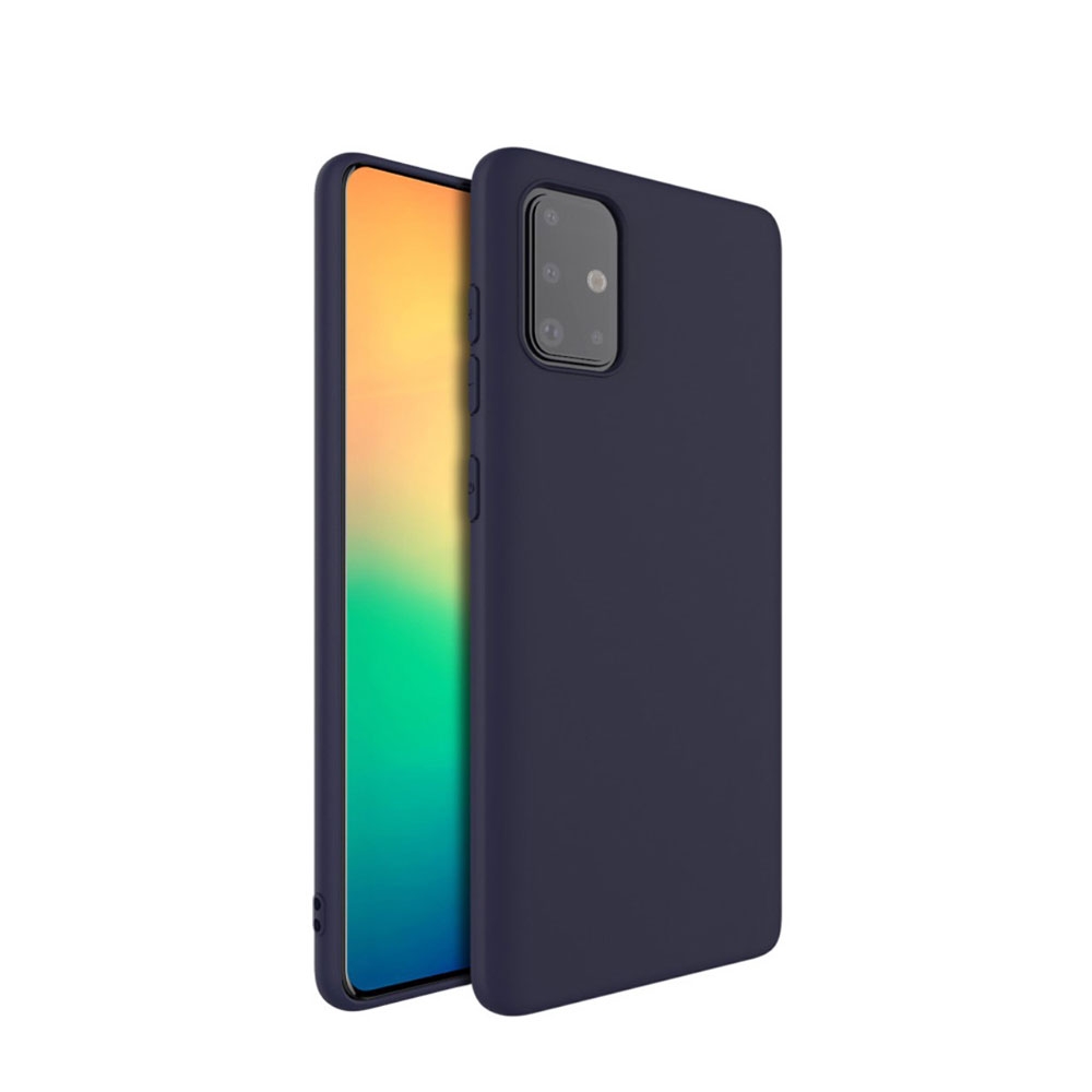 Image of IMAK - Samsung Galaxy A51 (2019) Gummi Case Ultra Thin Hülle - Blau (Matt) bei Apfelkiste.ch