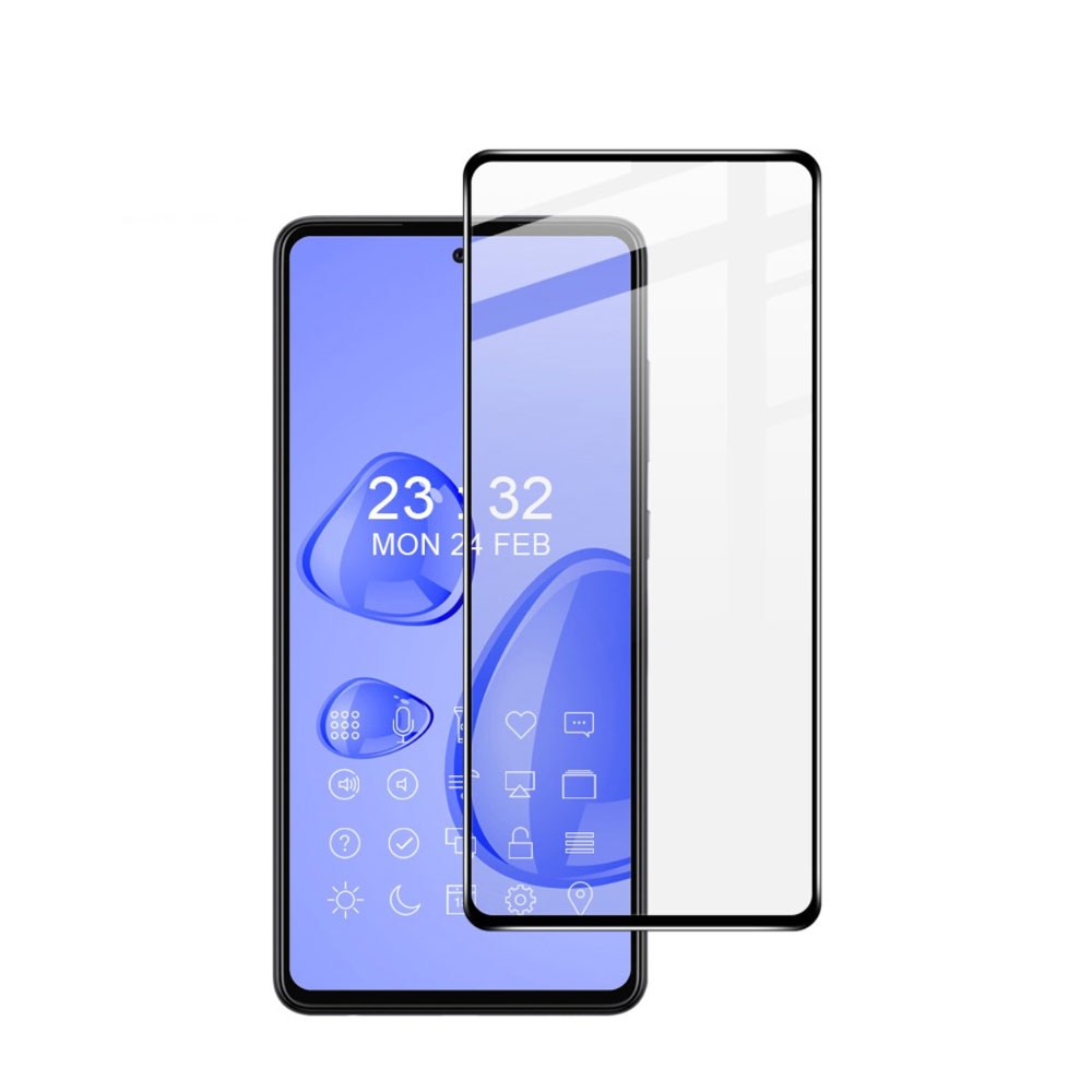 Image of IMAK - Samsung Galaxy A72 / A72 5G Full-Screen Vollbild Glas Display Schutz mit Rahmen 0.3mm - Schwarz bei Apfelkiste.ch