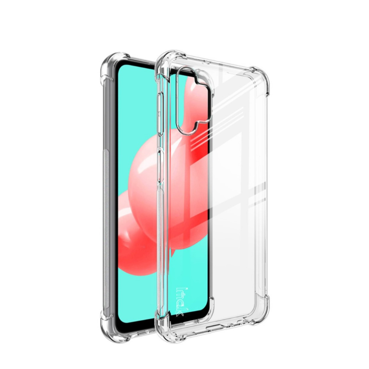 Image of IMAK - Samsung Galaxy A32 5G Gummi Hülle Air Cushion Fallschutz + Display Folie - Transparent bei Apfelkiste.ch