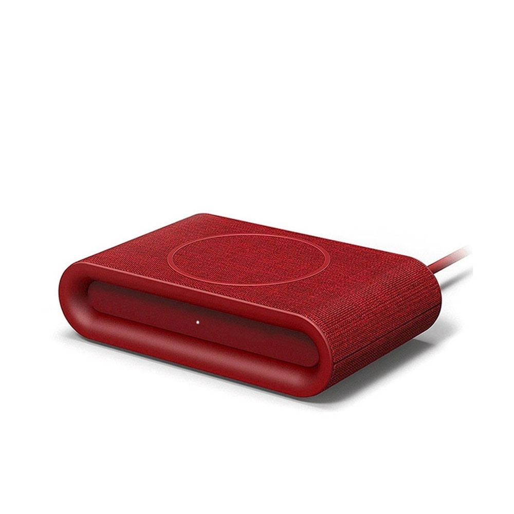 Image of iOttie - iON Wireless Mini Qi Induktionsladegerät Fast Charge 7.5W/10W Ladepad + 3A USB Netzteil (CHWRIO103RDEU) - Rot bei Apfelkiste.ch