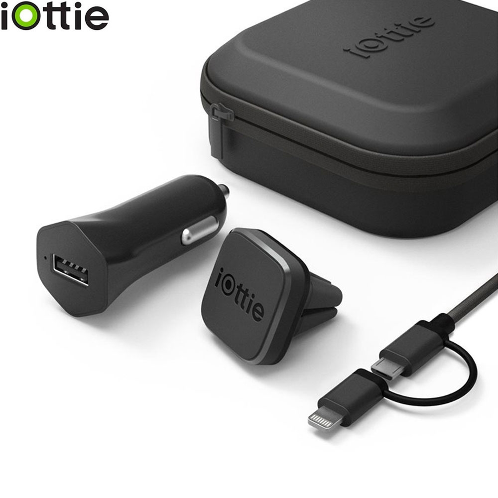 iOttie - iTap Mini Travel-Kit Magnetische Universal Auto KFZ Halterung für Lüftungsgitter Air Frame mit Transportbox + 2.4A KFZ Schnellladegerät iOttie - iTap Mini Travel-Kit Magnetische Universal Auto KFZ Halterung für Lüftungsgitter Air Frame mit Transportbox + 2.4A KFZ Schnellladegerät