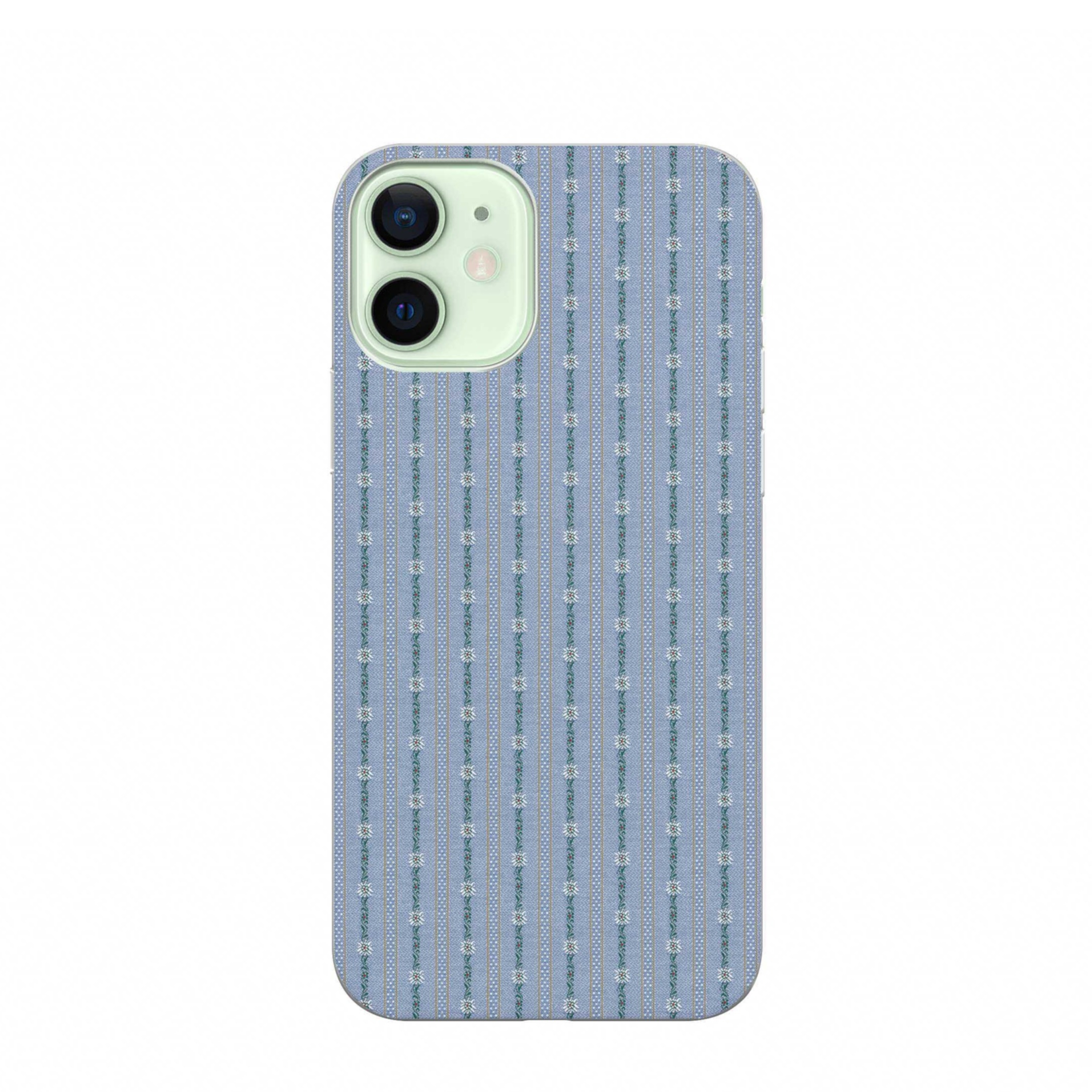 Image of Apfelkiste - iPhone 12 Gummi Schutzhülle Edelweiss Schwinger Design - Transparent bei Apfelkiste.ch