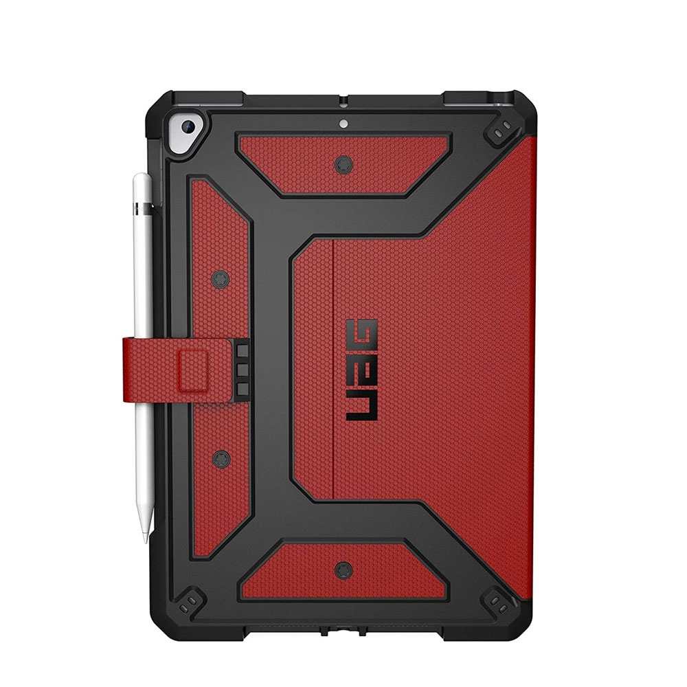 Image of UAG Urban Armor Gear - iPad 10.2" (2021/2020/2019) / iPad Air 10.5" (2019) Hülle Metropolis (121916119393) + Apple Pencil Halter - Rot / Schwarz bei Apfelkiste.ch