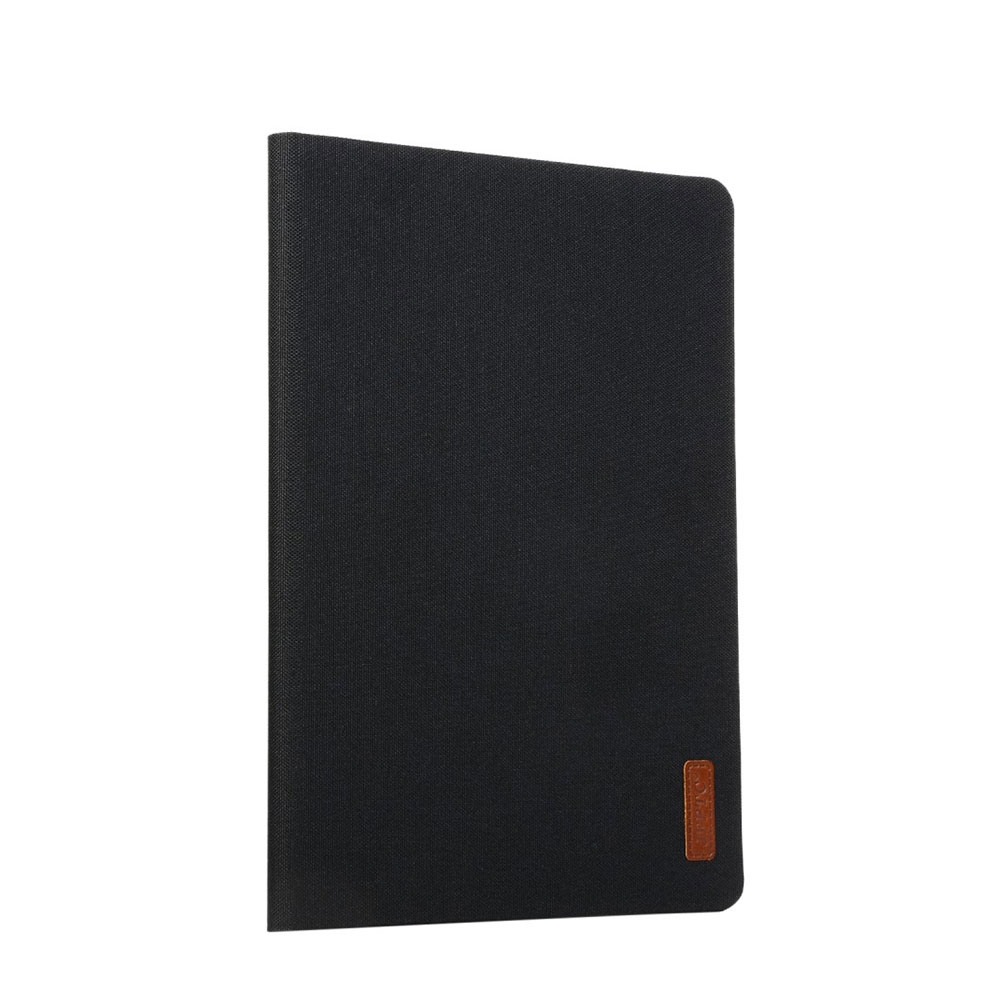 Image of iPad 10.2" (2021/2020/2019) Tasche Smart Cover Gummi Schutzhülle Stoff Design - Schwarz bei Apfelkiste.ch