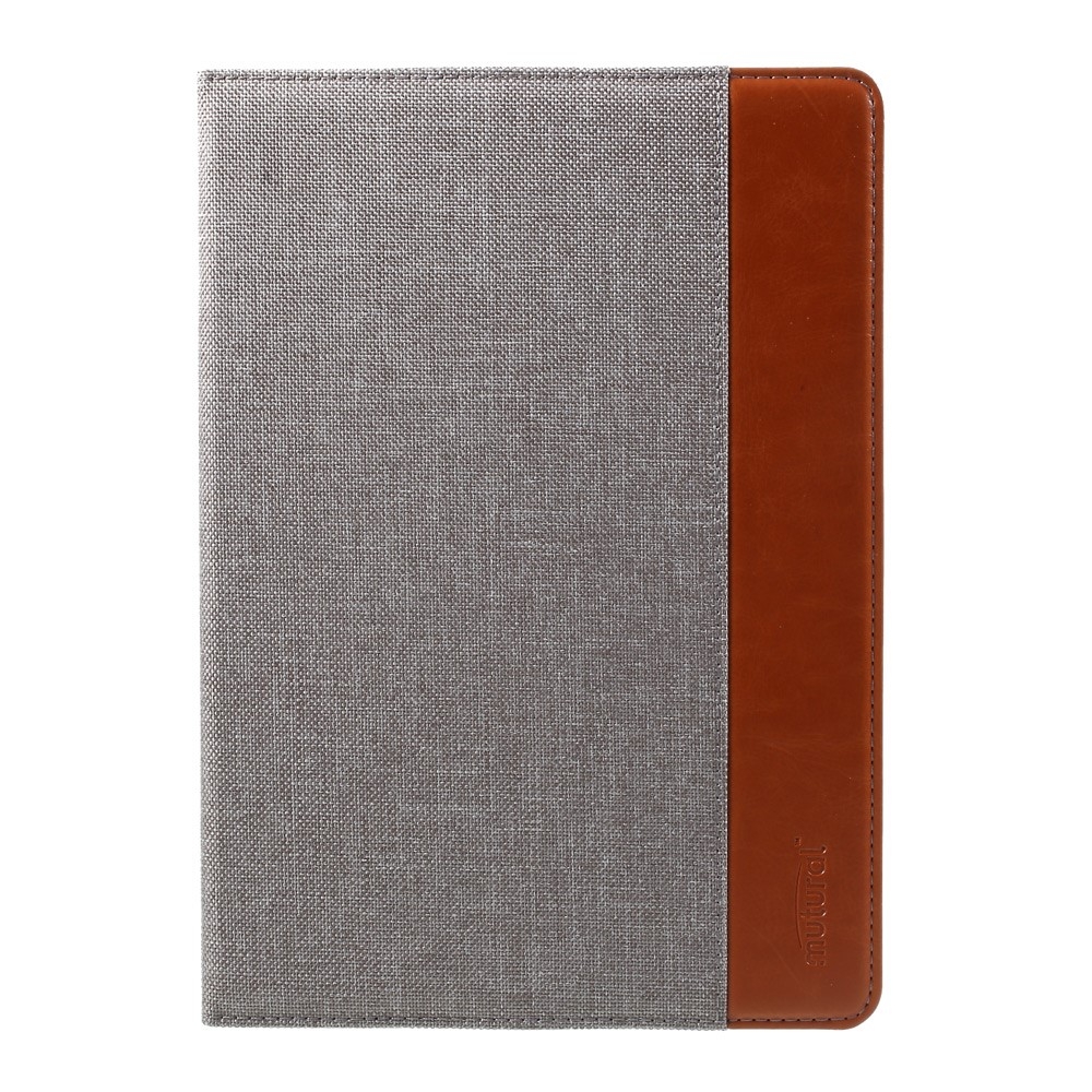 iPad 9.7" (2018/2017) / iPad Pro 9.7 / iPad Air 2 / iPad Air Tasche mit Standfunktion Stoff Design - Grau / Braun