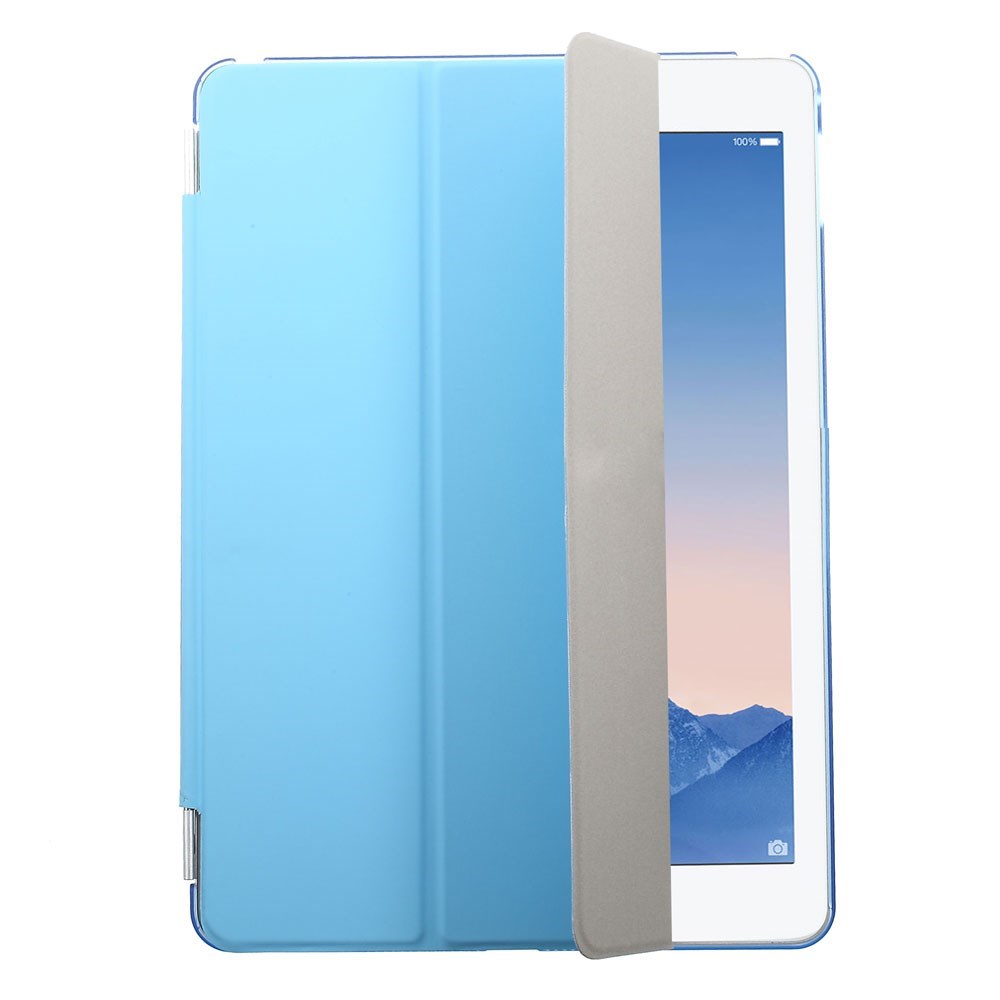 Image of 2in1 - iPad Air 2 Front&Back Smart Cover + Hardcase Hülle - Blau (Transparent) bei Apfelkiste.ch