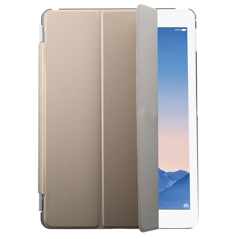 Image of 2in1 - iPad Air 2 Front&Back Smart Cover + Hardcase Hülle - Gold (Transparent) bei Apfelkiste.ch
