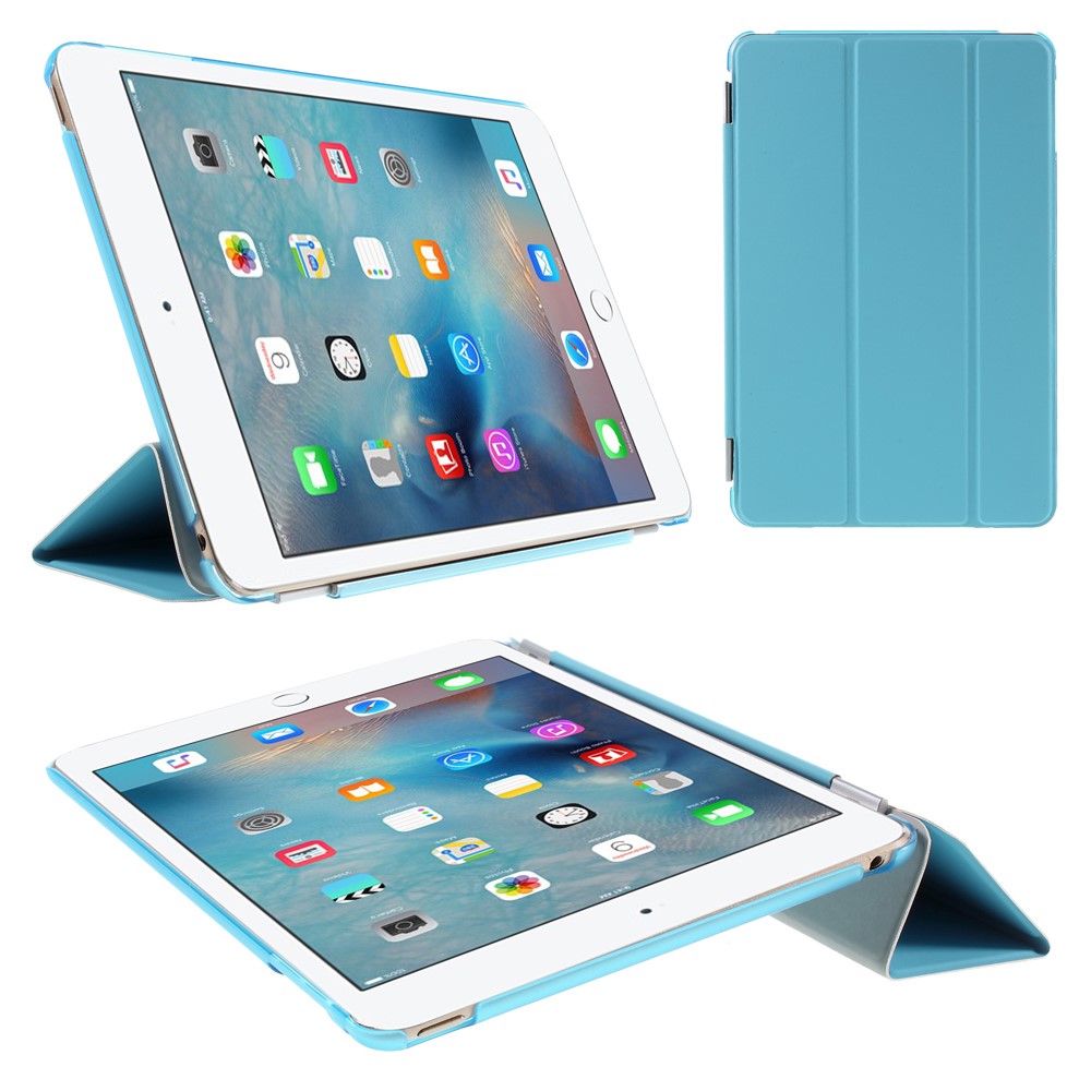 Image of iPad Mini 4 Slim Smart Cover Hülle + Hardcase - Hellblau / Transparent bei Apfelkiste.ch