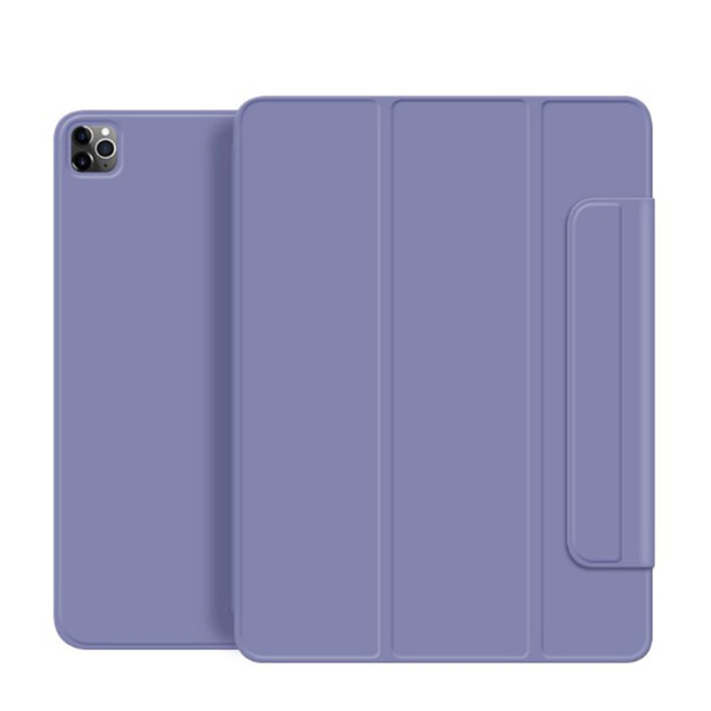Image of iPad Pro 12.9" (2021/2020/2018) Leder Tasche Smart Cover Schutzhülle Magnetcover - Lila bei Apfelkiste.ch