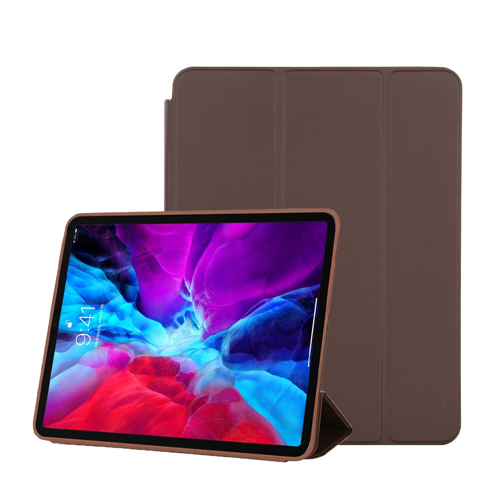 Image of iPad Pro 12.9" (2020) Leder Tasche Smart Case Hülle - Braun bei Apfelkiste.ch
