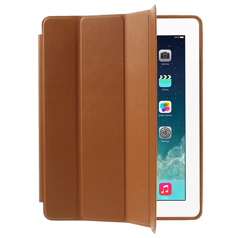 Image of iPad 2 / 3 / 4 Leder Tasche Smart Case Hülle - Braun bei Apfelkiste.ch