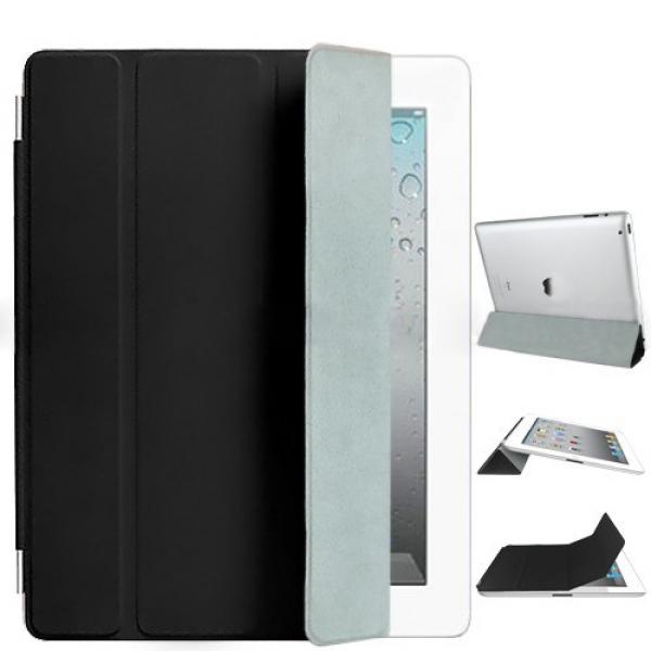 Image of iPad2 / iPad3 / iPad4 Schutzhülle - Smart Cover aus Polyurethan - Schwarz bei Apfelkiste.ch