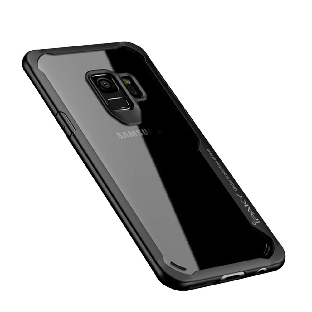 Image of IPAKY - Samsung Galaxy S9 Hybrid TPU Bumper Case Hülle Air Cushion Fallschutz - Schwarz / Transparent bei Apfelkiste.ch