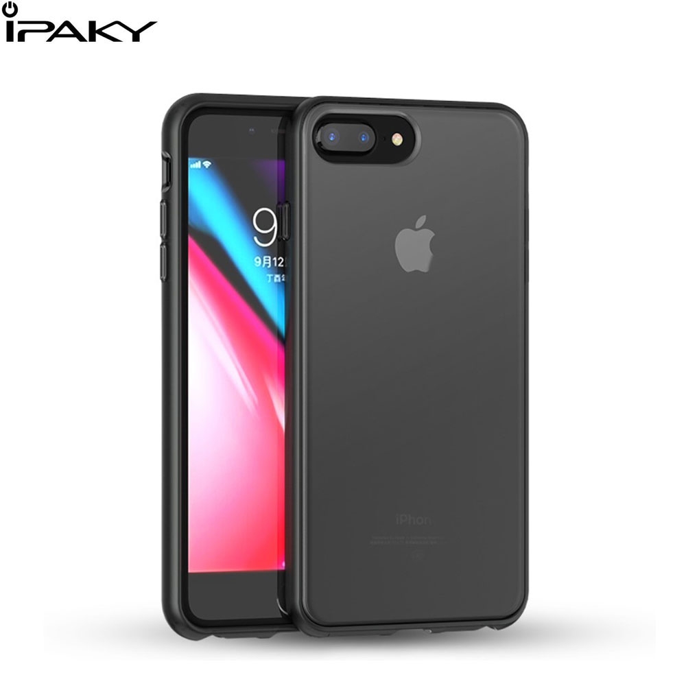 iPhone 8 Plus / 7 Plus / 6S Plus / 6 Plus Hybrid TPU Bumper Hardcase Hülle Specter Series - Transparent / Schwarz