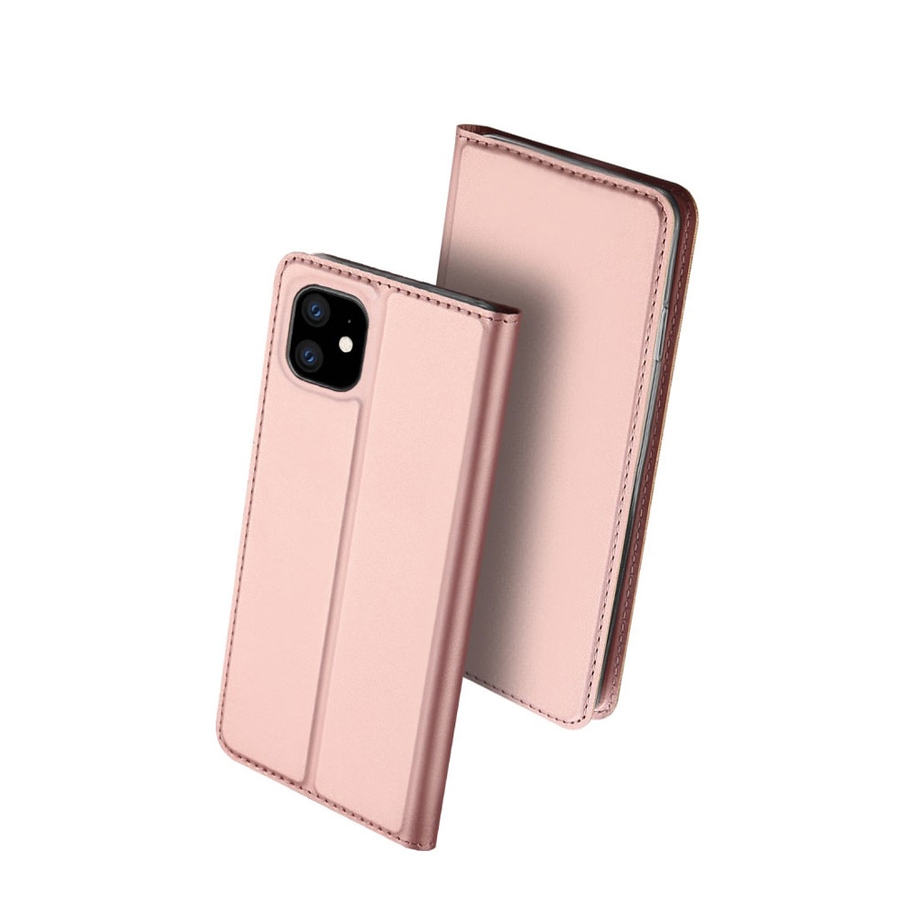Image of Dux Ducis - iPhone 11 Flip Wallet Cover Leder Tasche - Roségold bei Apfelkiste.ch