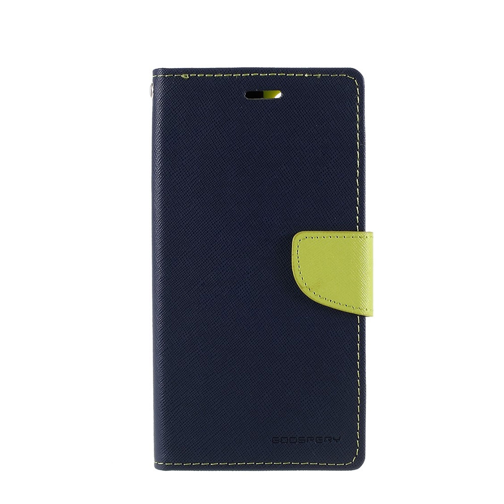 Image of Mercury Goospery - iPhone 11 Leder Tasche Flipcase - Dunkelblau / Grün bei Apfelkiste.ch