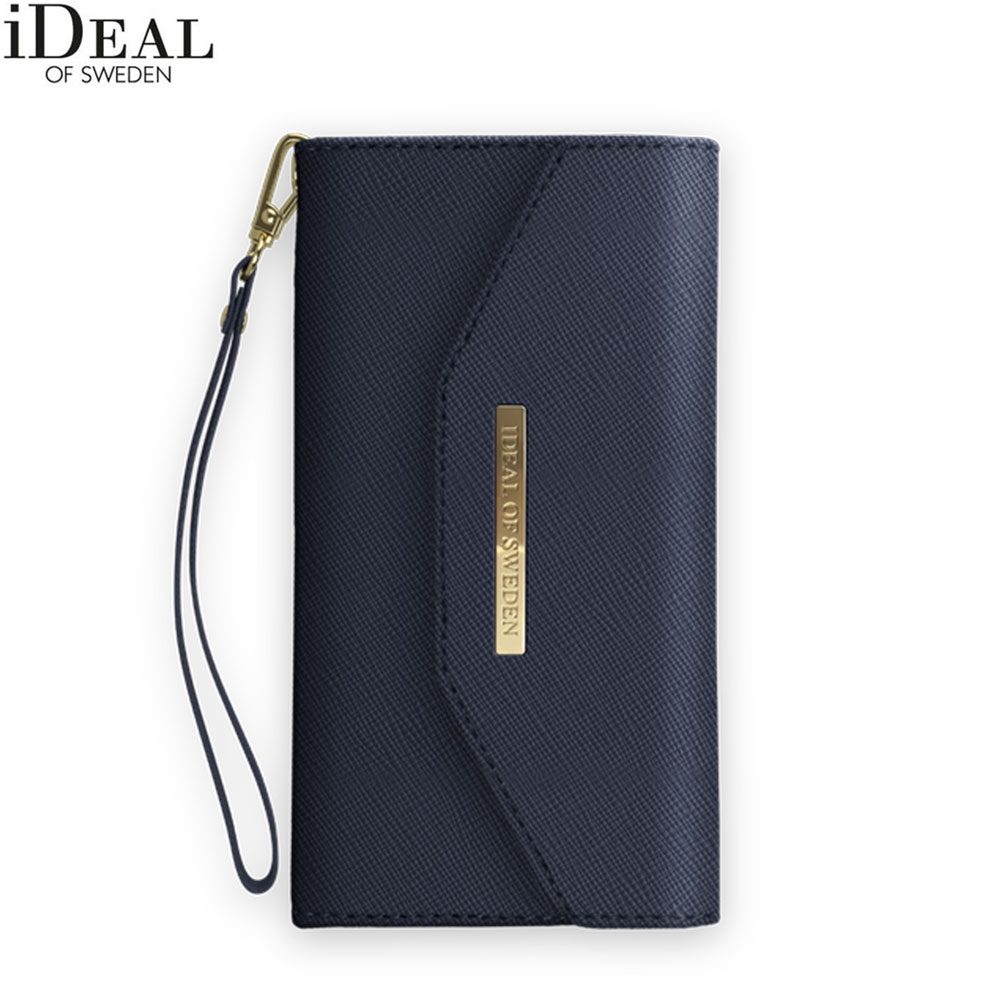 iPhone 11 2in1 Leder Tasche + Hülle Mayfair Clutch (IDMC-I1961-50) - Blau