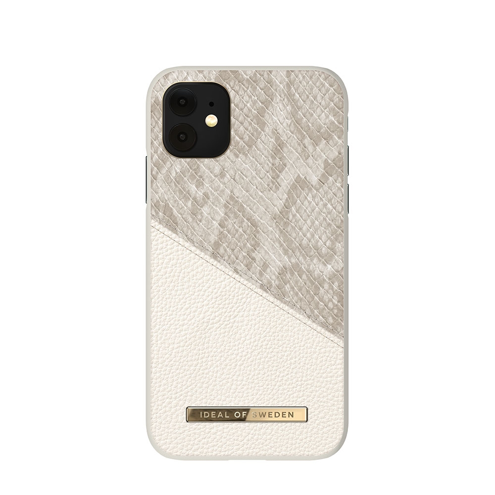 Image of iDeal of Sweden - iPhone 11 / iPhone Xr Hardcase Hülle Atelier Case (IDACSS20-I1961-200) - Pearl Python (Weiss) bei Apfelkiste.ch