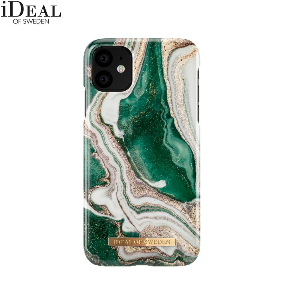 iPhone 11 Hardcase Hülle (IDFCAW18-I1961-98) - Golden Jade Marble