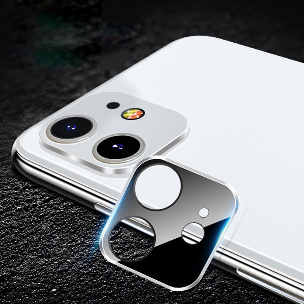 Image of iPhone 11 Kamera Objektiv Protector Vollschutz Panzer Glas - Silber bei Apfelkiste.ch