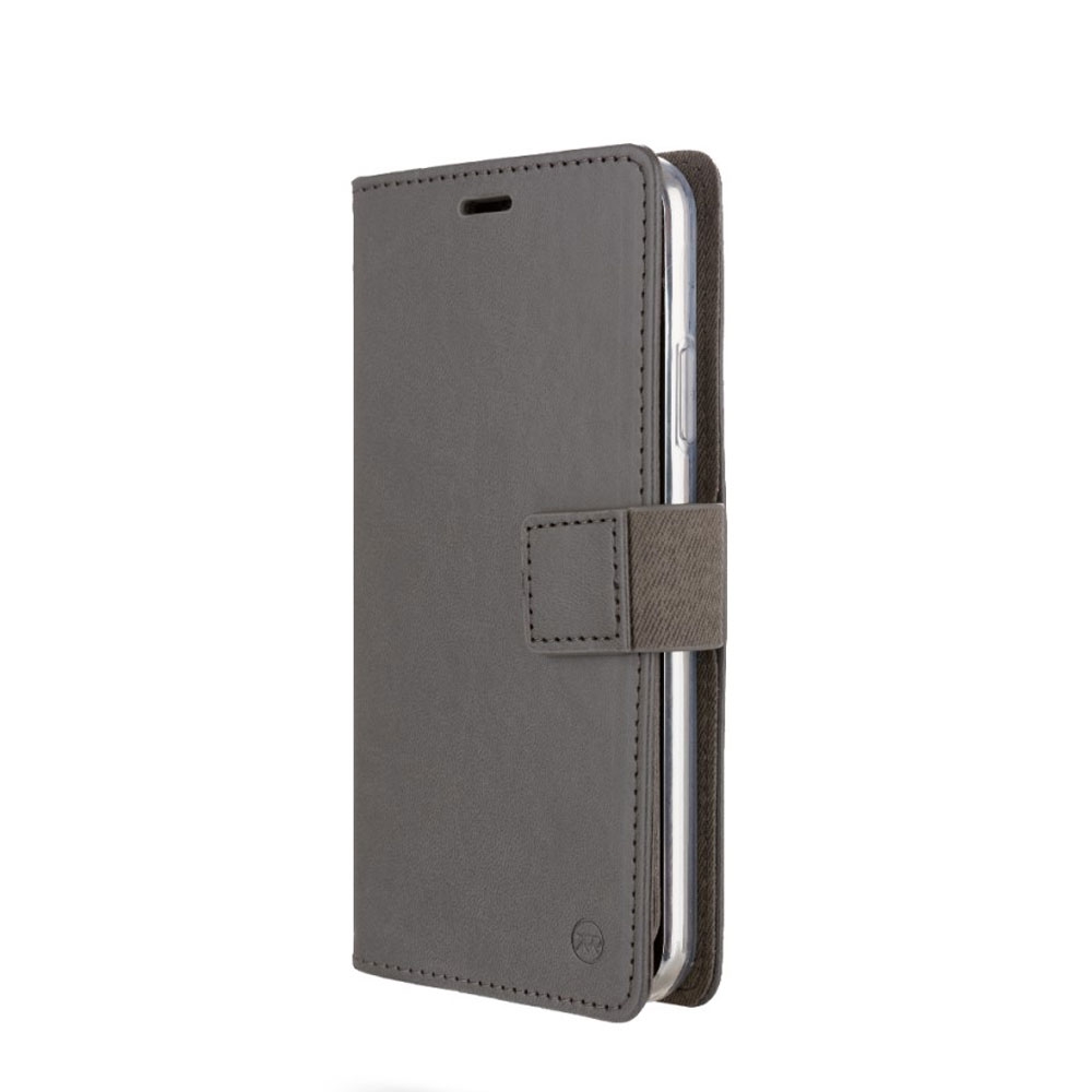 Image of iPhone 11 Leder Tasche Karten Etui - Grau bei Apfelkiste.ch