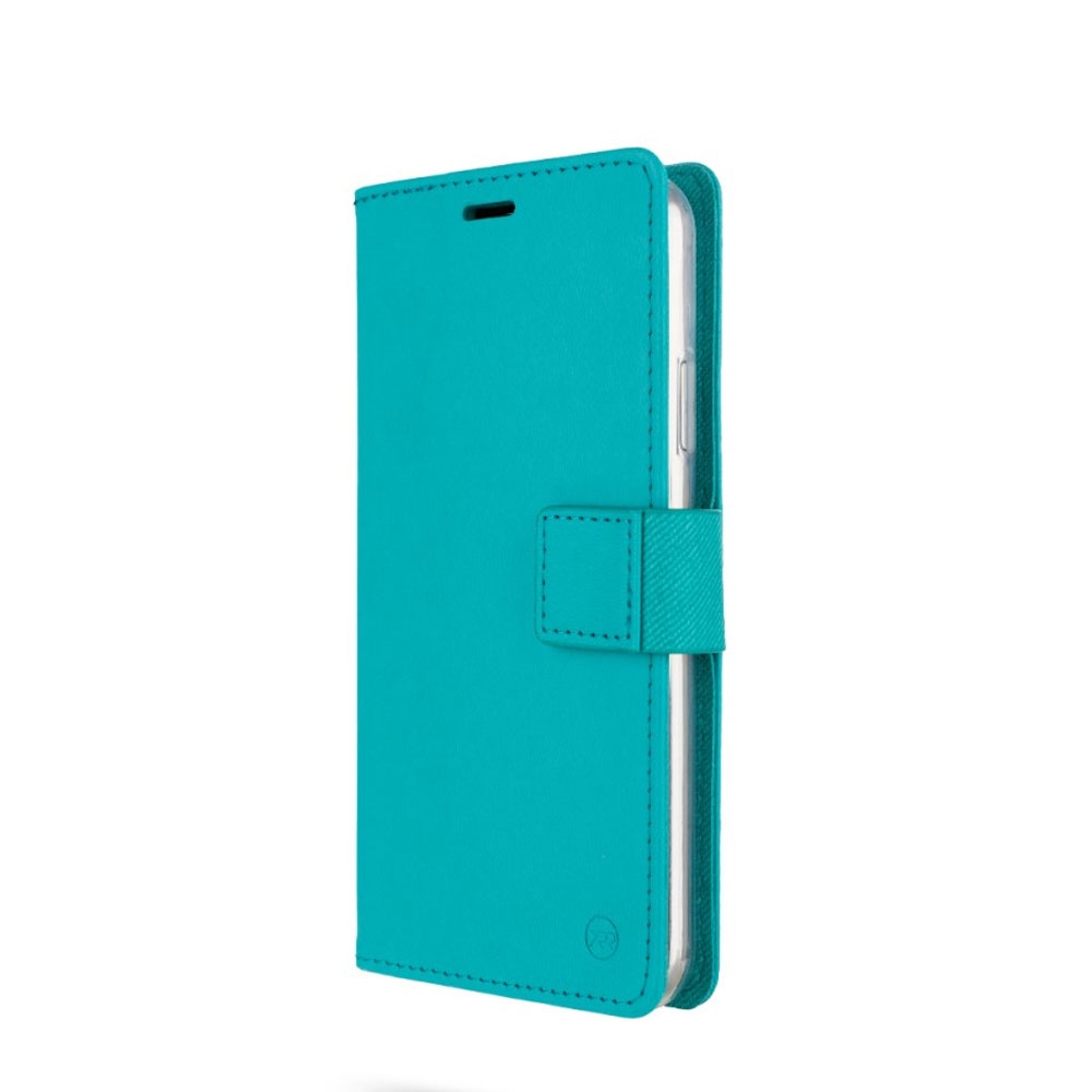 Image of iPhone 11 Leder Tasche Karten Etui - Türkis bei Apfelkiste.ch