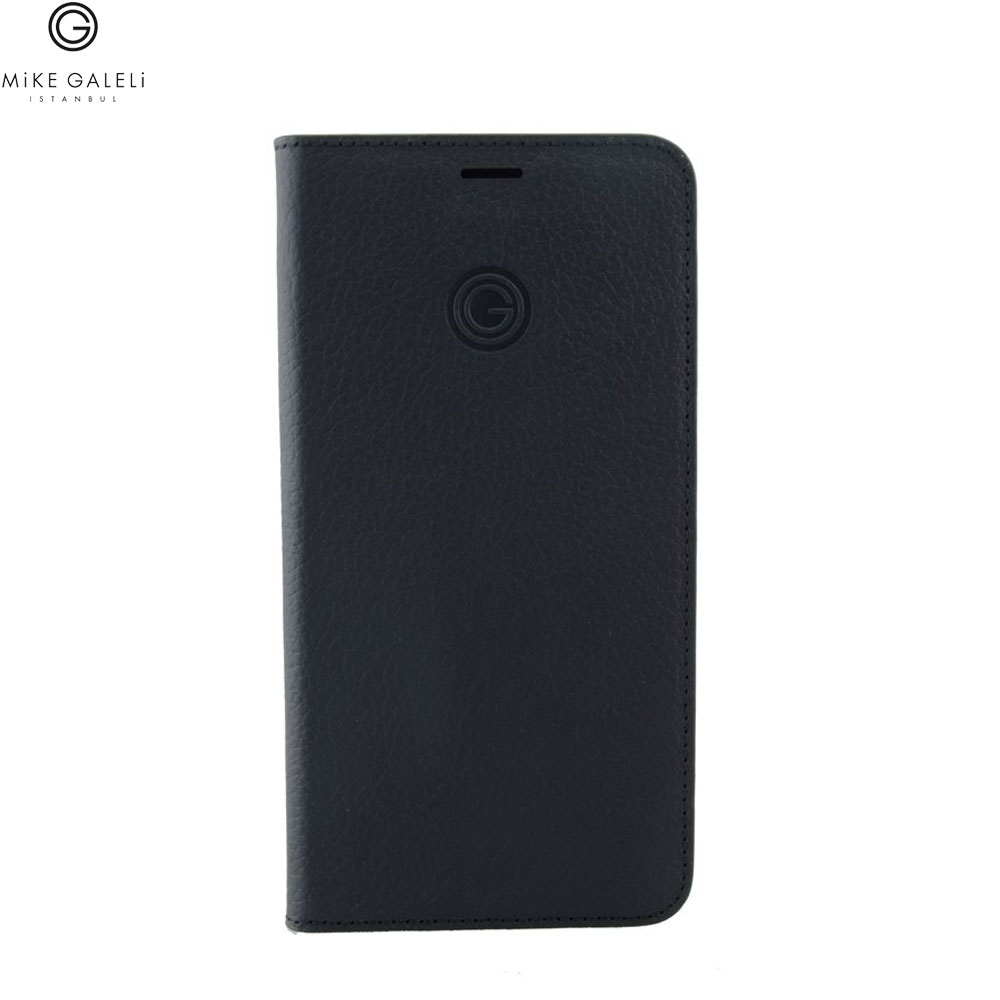 iPhone 11 Echtleder Book Case Tasche Flip Cover (MARCIPXIR-M01) - Schwarz