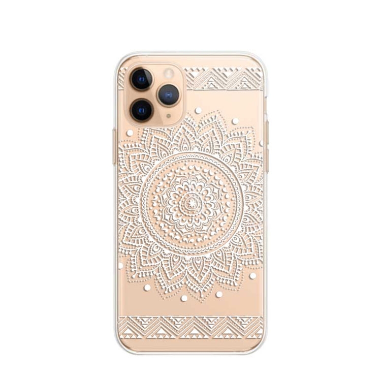 Image of Apfelkiste © - iPhone 11 Pro Gummi Case Hülle Ultra Thin Mandala - Transparent / Weiss bei Apfelkiste.ch