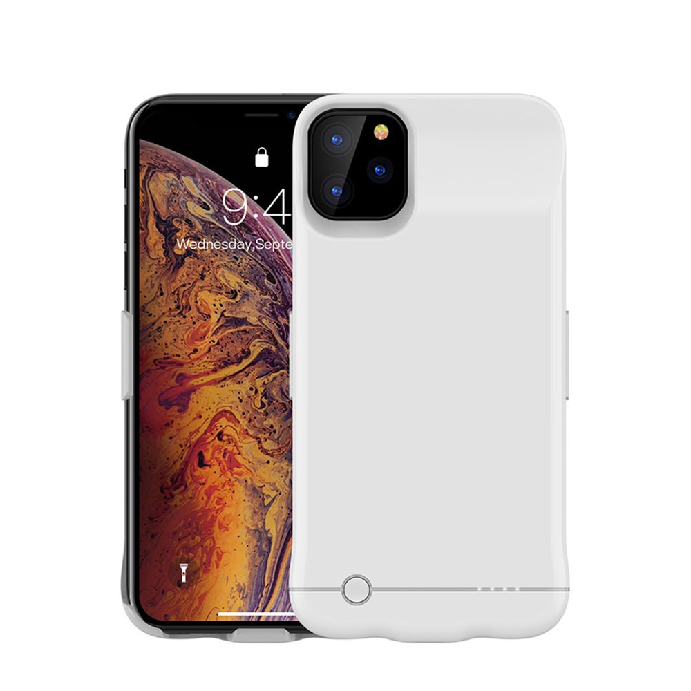 Image of iPhone 11 Pro Backpack Akku Case (5200mAh) Schutzhülle - Weiss bei Apfelkiste.ch