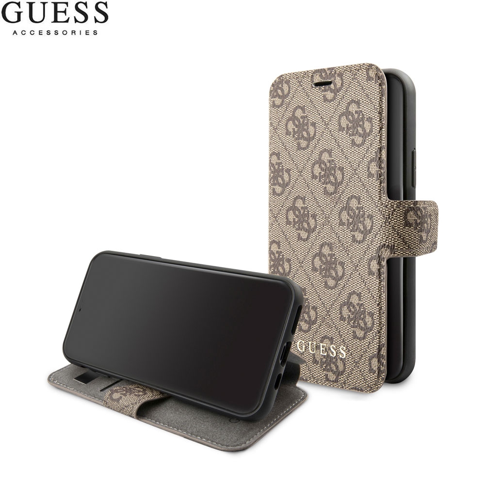 iPhone 11 Pro Charms Book Leder Tasche (GUFLBKSN584GB) - Braun