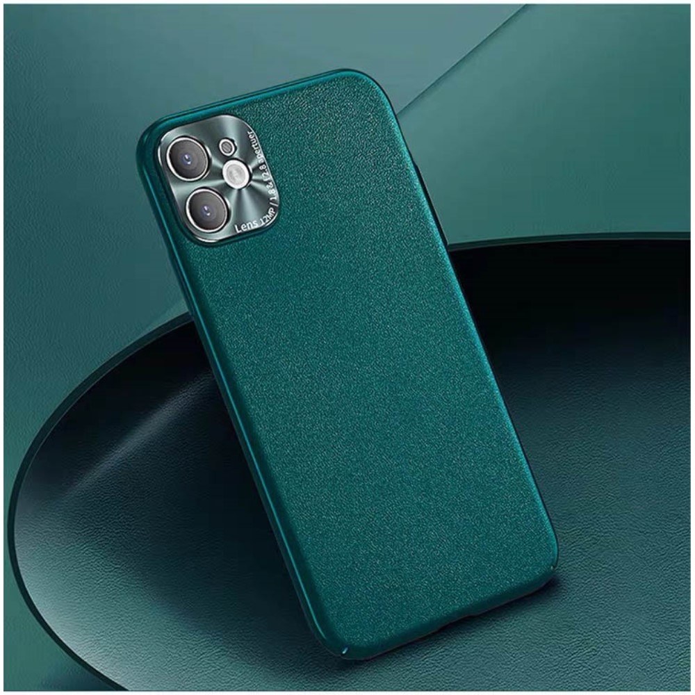 Image of iPhone 11 Pro Hülle mit Metall Kamera Objektivschutz Slim Look - Grün (Matt) bei Apfelkiste.ch