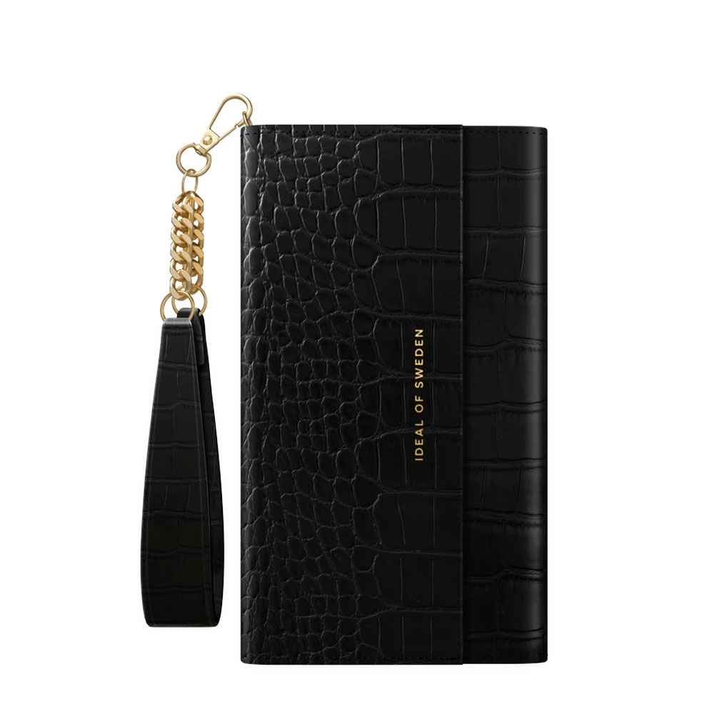 Image of iDeal of Sweden - iPhone 11 Pro / iPhone Xs / X 2in1 Leder Tasche + Hülle Signature Clutch (IDSCSS20-I1958-207) - Jet Black Croco bei Apfelkiste.ch