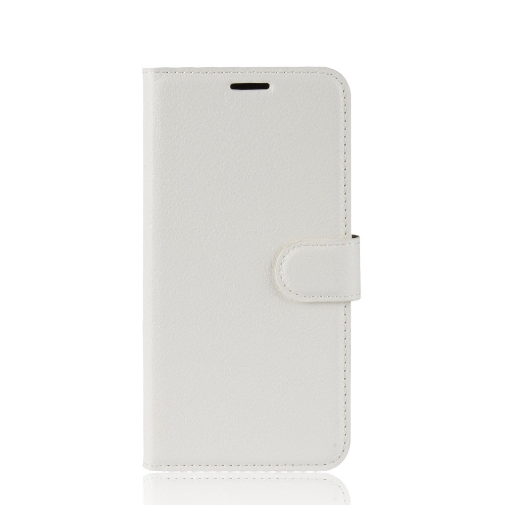 Image of iPhone 11 Pro Leder Tasche Flip Cover Litchi Look - Weiss bei Apfelkiste.ch