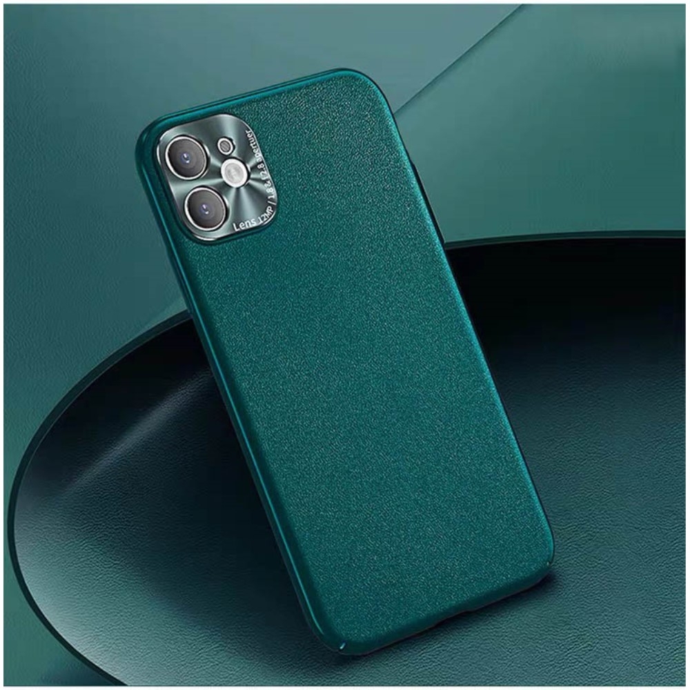 Image of iPhone 11 Pro Max Hülle mit Metall Kamera Objektivschutz Slim Look - Grün (Matt) bei Apfelkiste.ch