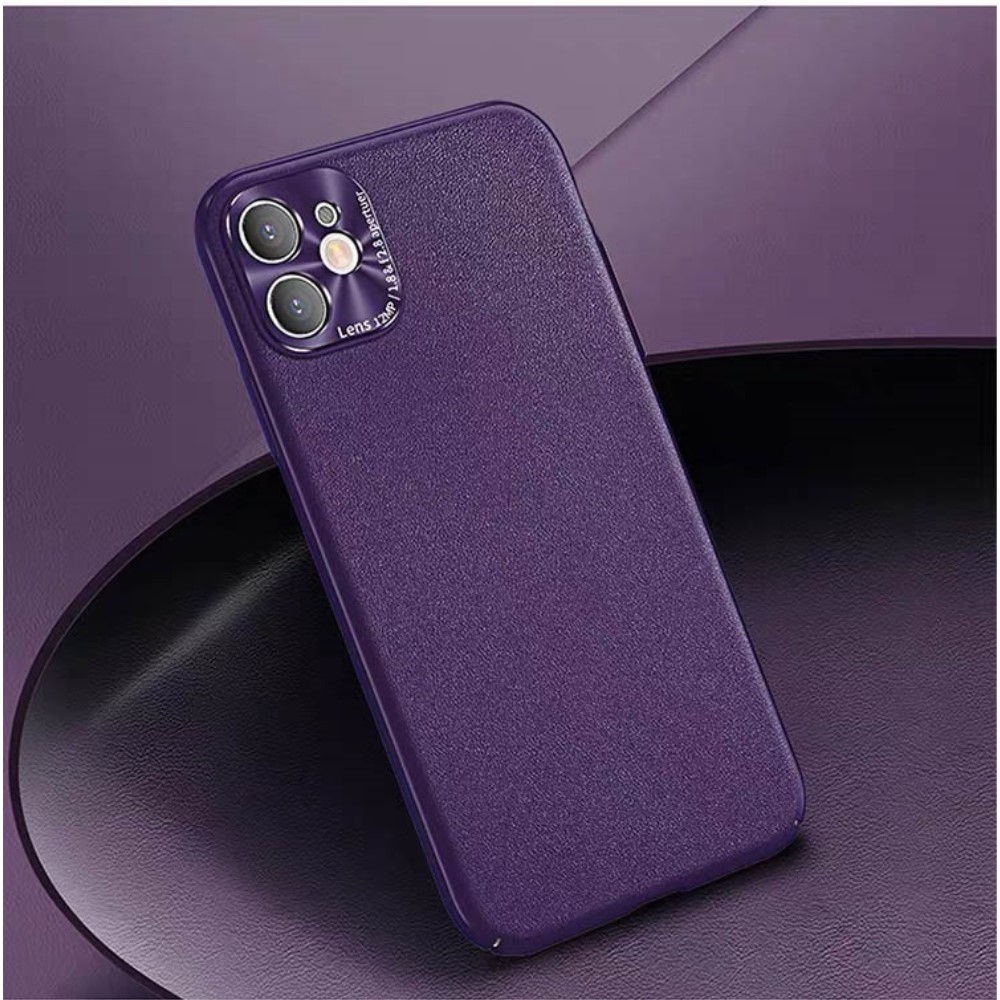 Image of iPhone 11 Pro Max Hülle mit Metall Kamera Objektivschutz Slim Look - Violett (Matt) bei Apfelkiste.ch
