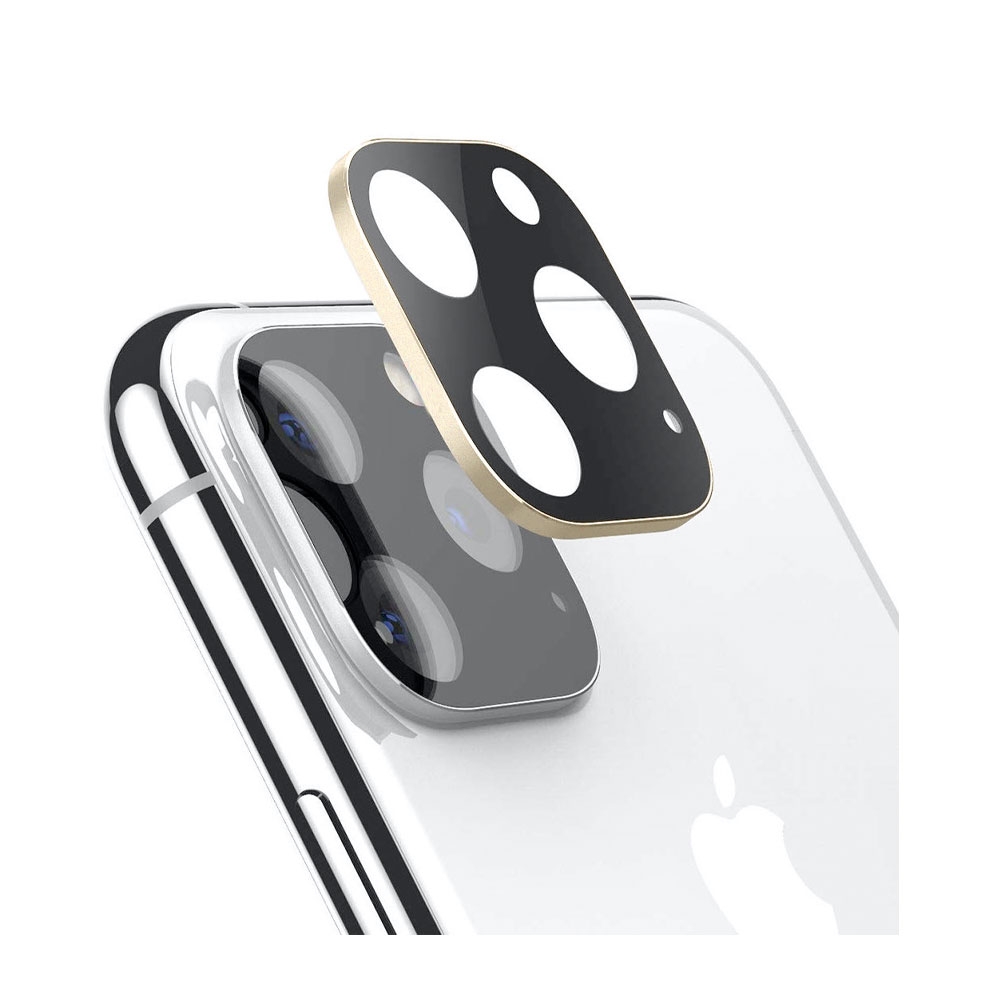 Image of iPhone 11 Pro / 11 Pro Max Kamera Objektiv Protector Vollschutz Panzer Glas - Gold bei Apfelkiste.ch