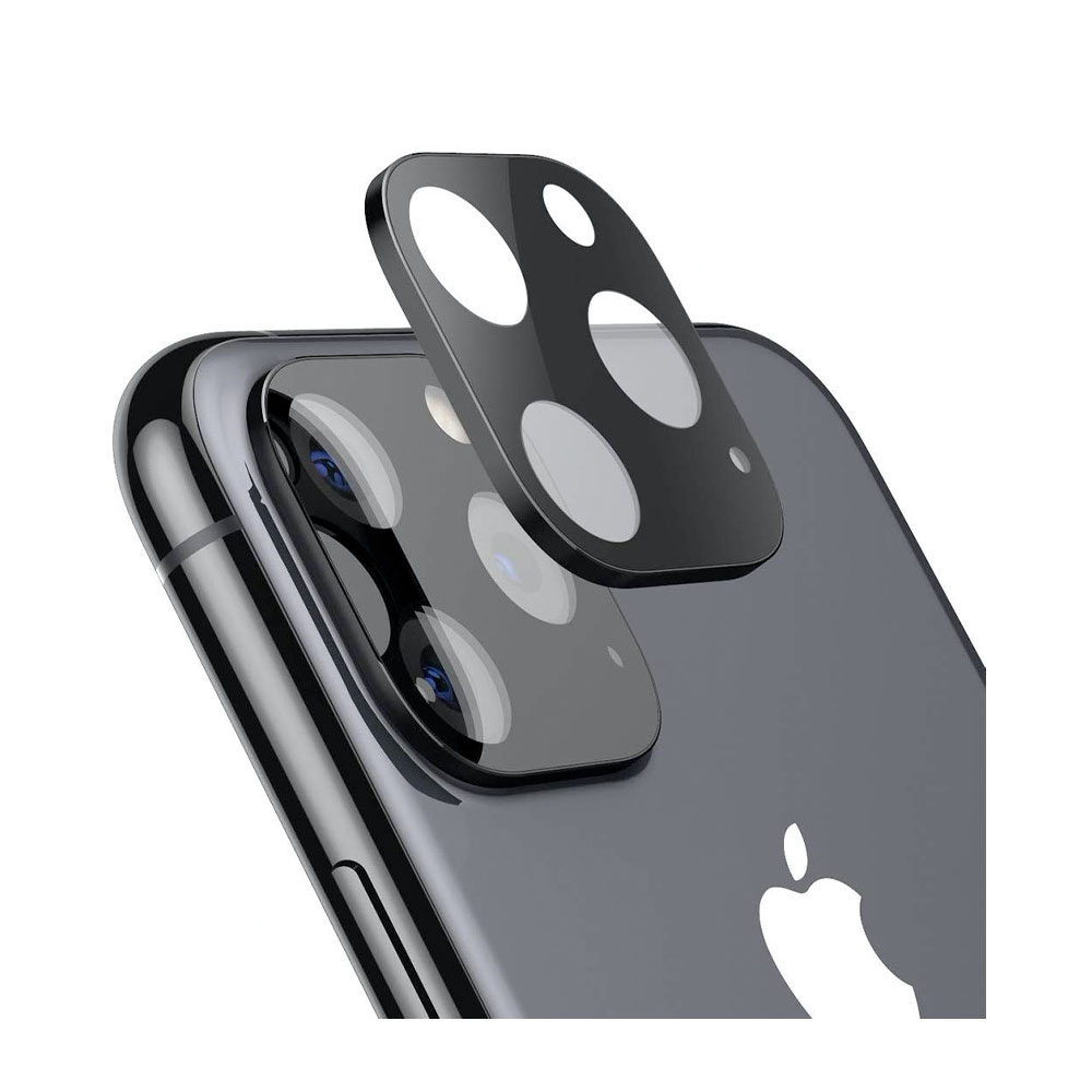 Image of iPhone 11 Pro / 11 Pro Max Kamera Objektiv Protector Vollschutz Panzer Glas - Schwarz bei Apfelkiste.ch
