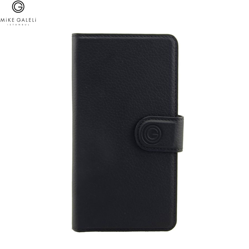 2in1 iPhone 11 Pro Max Echtleder Magnet Wallet Case Tasche Flip Cover (JOSSIPXIMAX-M01) - Schwarz