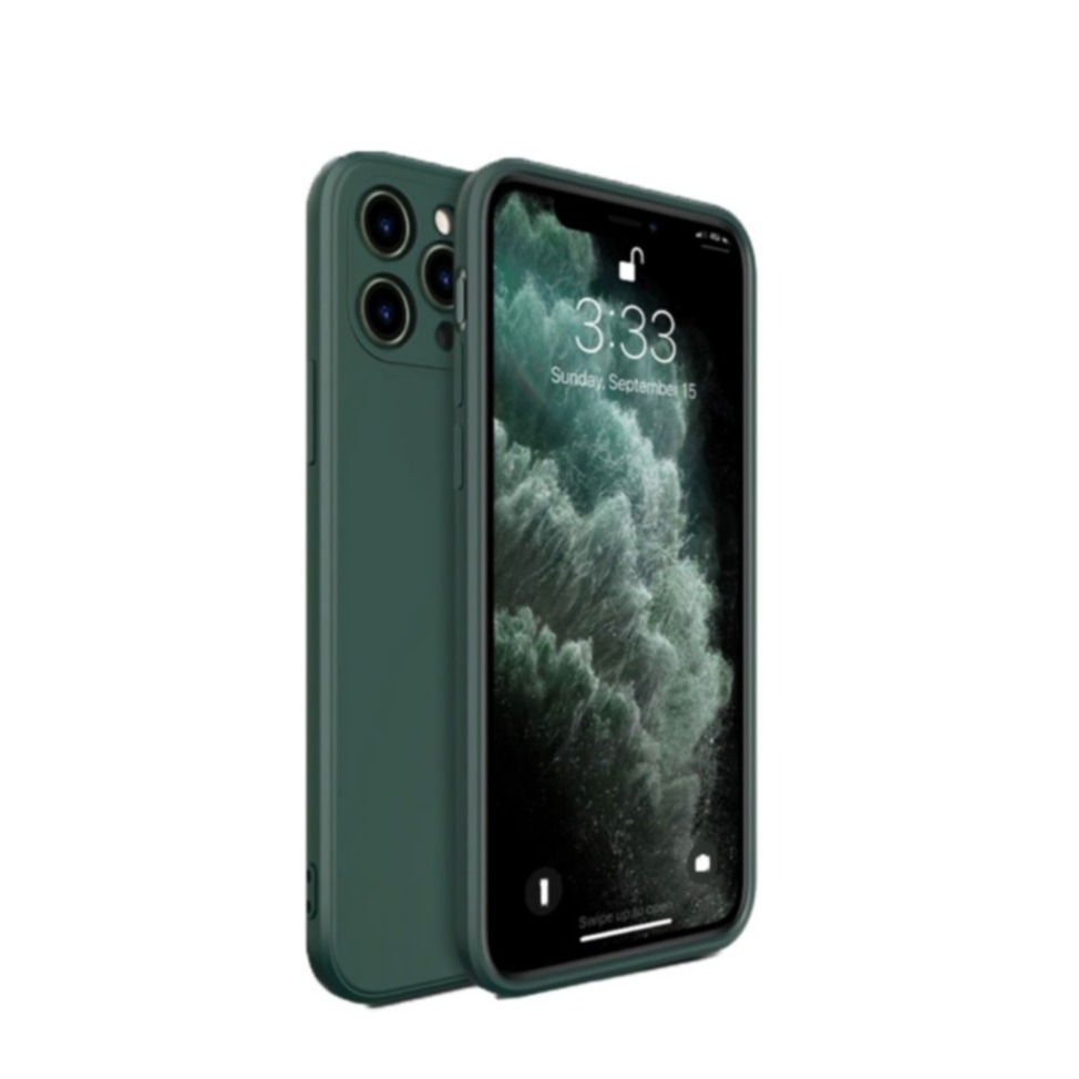 Image of iPhone 11 Pro Soft Touch Silikon Case Hülle - Dunkelgrün bei Apfelkiste.ch