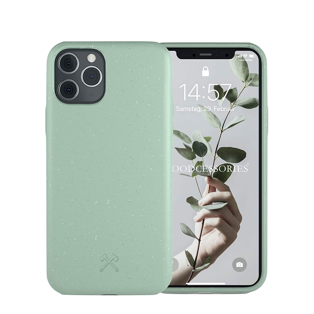 Image of Woodcessories - iPhone 11 Pro BioCase Antimikrobielle Schutzhülle Vegan Biologisch Abbaubar (ECO387) - Turtle Green bei Apfelkiste.ch