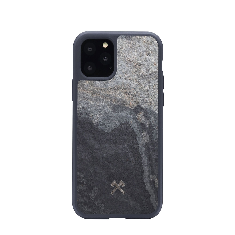 Image of Woodcessories - iPhone 11 Pro Hülle Stone Edition EcoBump (STO059) - Camo Gray bei Apfelkiste.ch