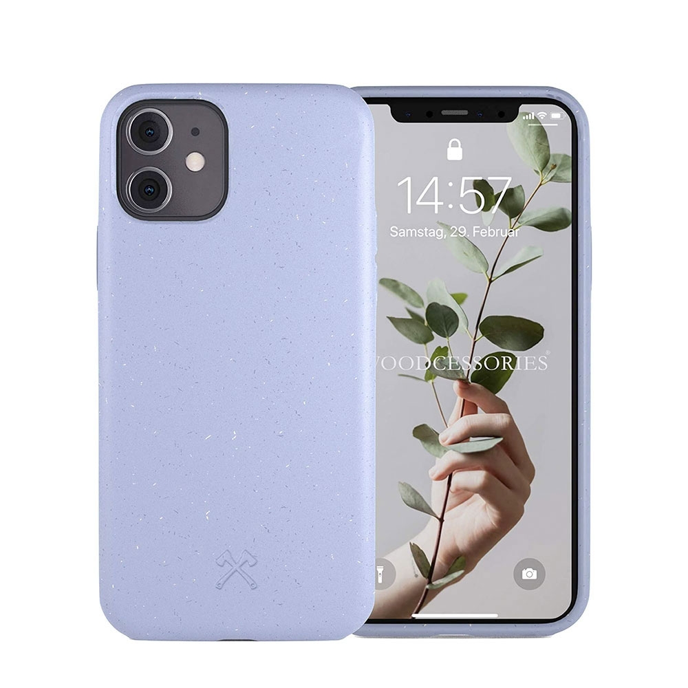 Image of Woodcessories - iPhone 11 BioCase Antimikrobielle Schutzhülle Vegan Biologisch Abbaubar (ECO388) - Ocean Blue (Flieder) bei Apfelkiste.ch