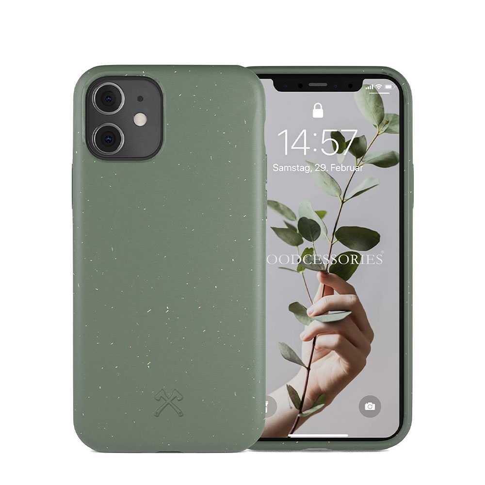 Image of Woodcessories - iPhone 11 BioCase Antimikrobielle Schutzhülle Vegan Biologisch Abbaubar (ECO431) - Midnight Green bei Apfelkiste.ch