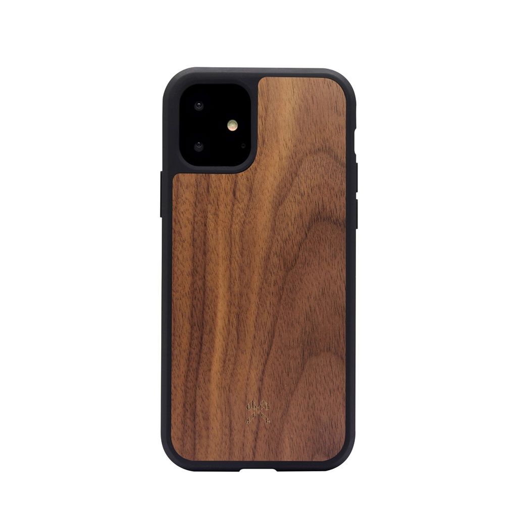Image of Woodcessories - iPhone 11 EcoBump Classic Echt Holz Hülle Walnuss FSC Zertifiziert (ECO314) - Dunkelbraun bei Apfelkiste.ch