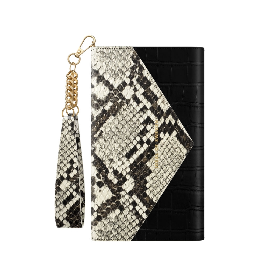 Image of iDeal of Sweden - iPhone 12 Mini 2in1 Leder Tasche + Hülle Envelope Clutch (IDECSS20-I2054-199) - Midnight Python bei Apfelkiste.ch